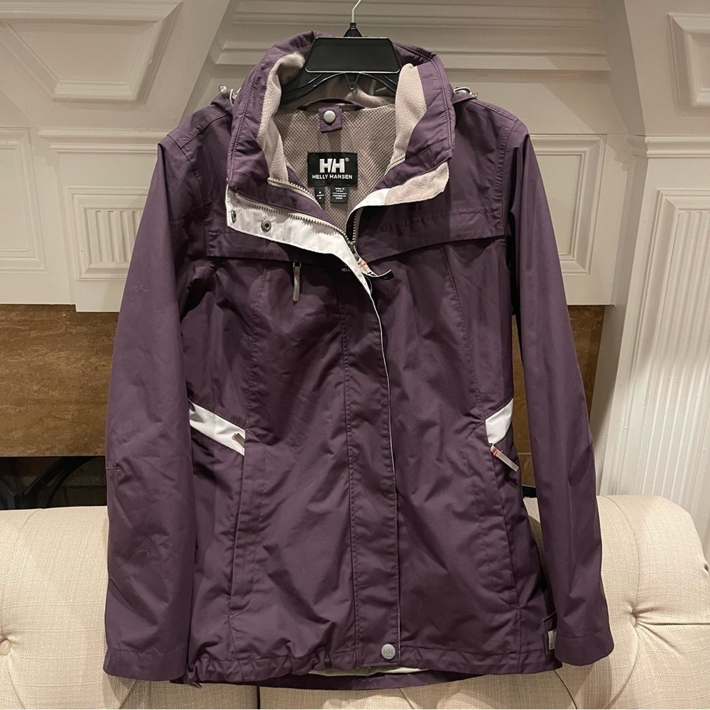 Helly Hansen Women’s S Crew Hooded outer Jacket Purple